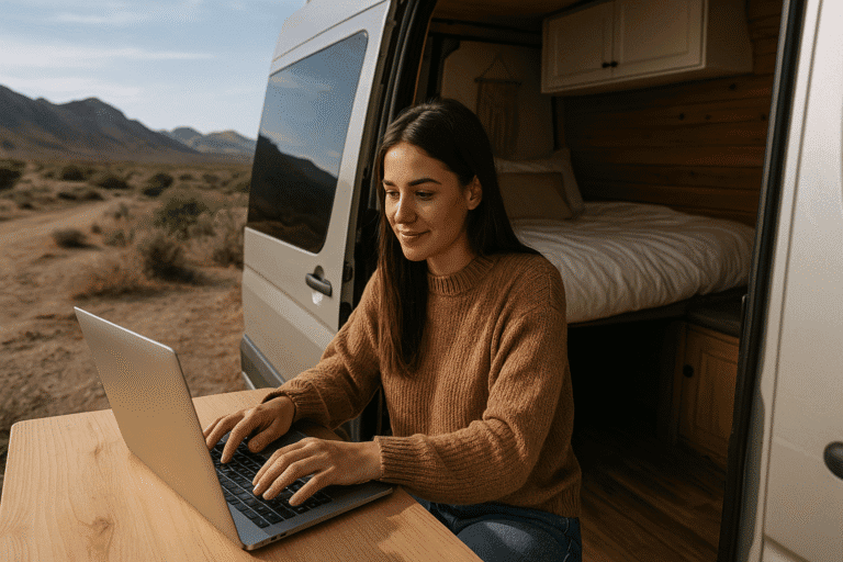 how to make money while living in a van